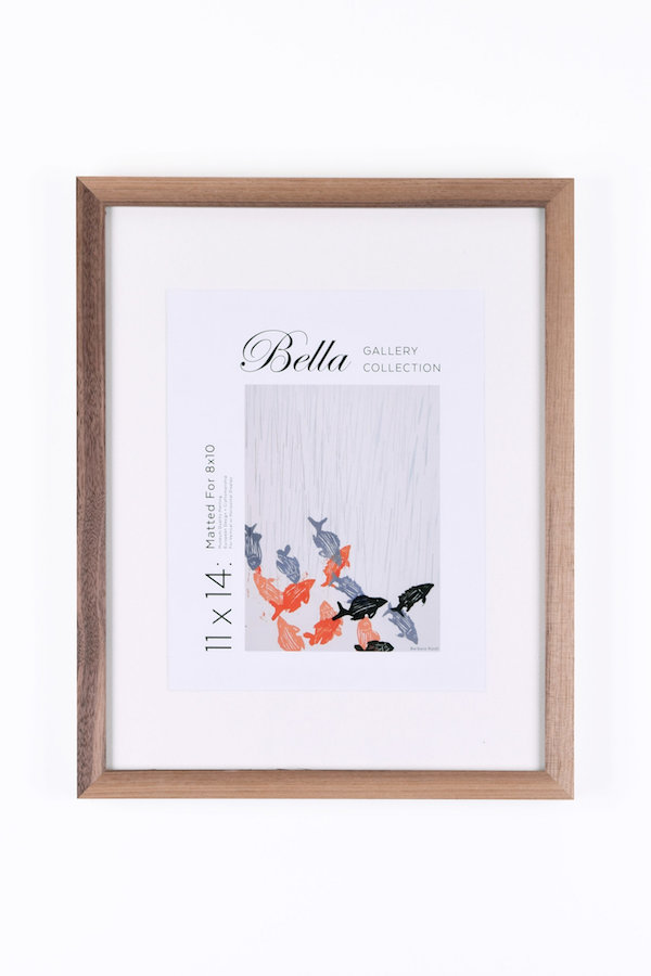 Speaking of gallery frames, our European-crafted frames are the antidote to the mass produced store options. Made by framing experts, choose from a variety of sizes, styles and finishes. We think the walnut one in particular would look amazing to liven up white walls. Walnut Gallery Frame | From $56.00