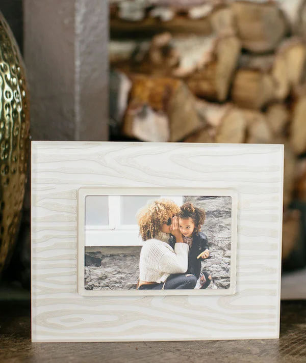 French for “false wood” - the faux bois pattern on this Prisma photo frame originated during the Renaissance and has been popular ever since. It goes well with all decor styles and will make any photo look like a masterpiece. Faux Bois Snow White and Silver | From $103.00