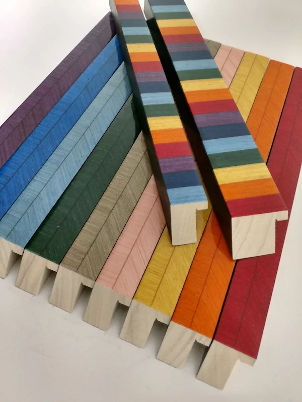 Colorful Italian marquetry.