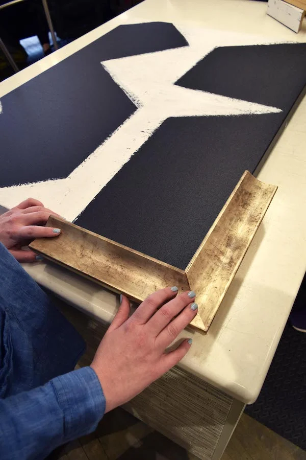 Option #1. Gold and bold. But too much.