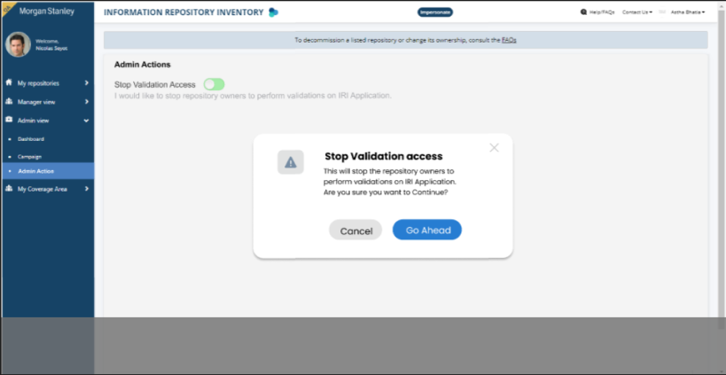 Updated Admin Actions