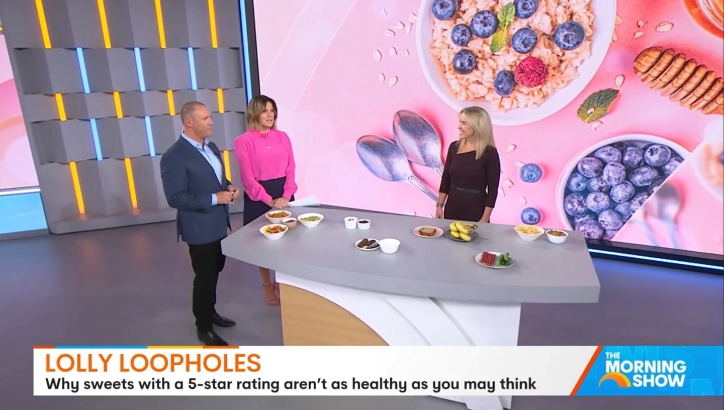 What a joy! 💕🫐🎥 Great to be back on @morningshowon7 today talking smart snacking and how to make healthy choices at the supermarket 🛒🌟

It is incredibly hard these days with so much confusing labelling 🏷️🤯 and we know the Health Star Rating is