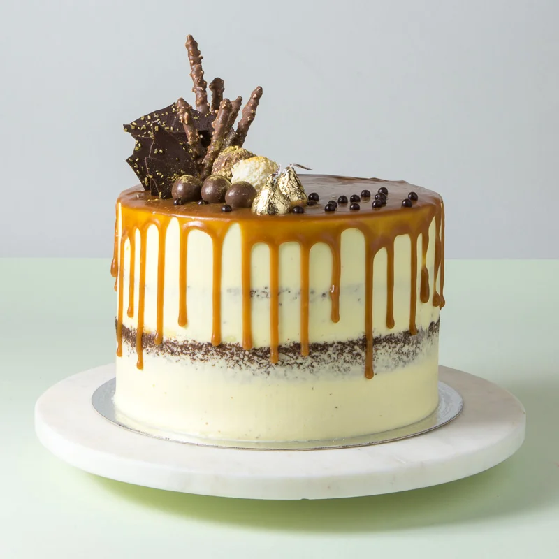 8" Banana Semi Naked Cake