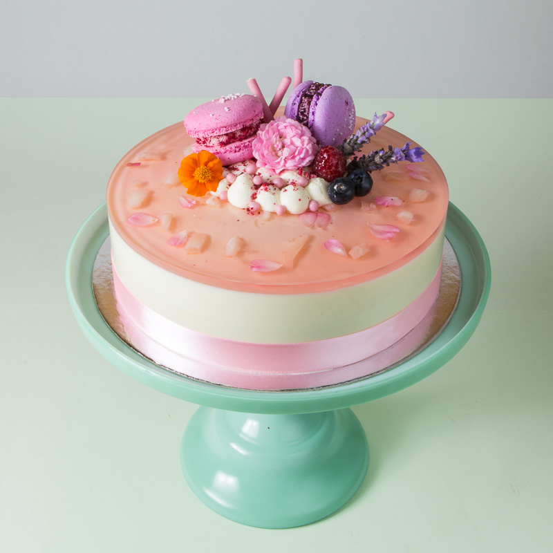 Lychee Mousse Cake