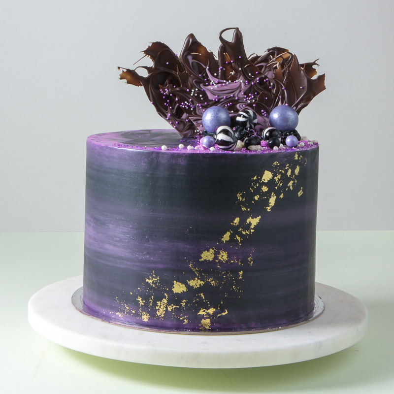 8" Black Forest Chiffon Cake (Galaxy)