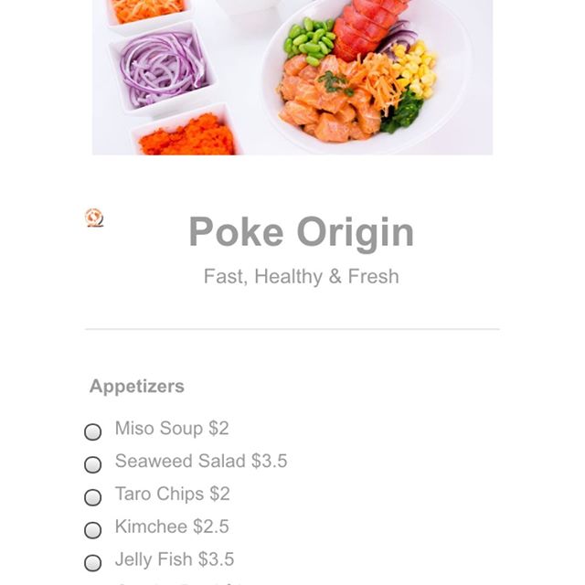 Not just that

We also activated our in-store pickup from our website @thepokeorigin.com
Its not a third party app
we make the fresh poke and handle all the problems and issues in-store with our awesome staffs

Seamless &amp; Wait-free
No more waitin