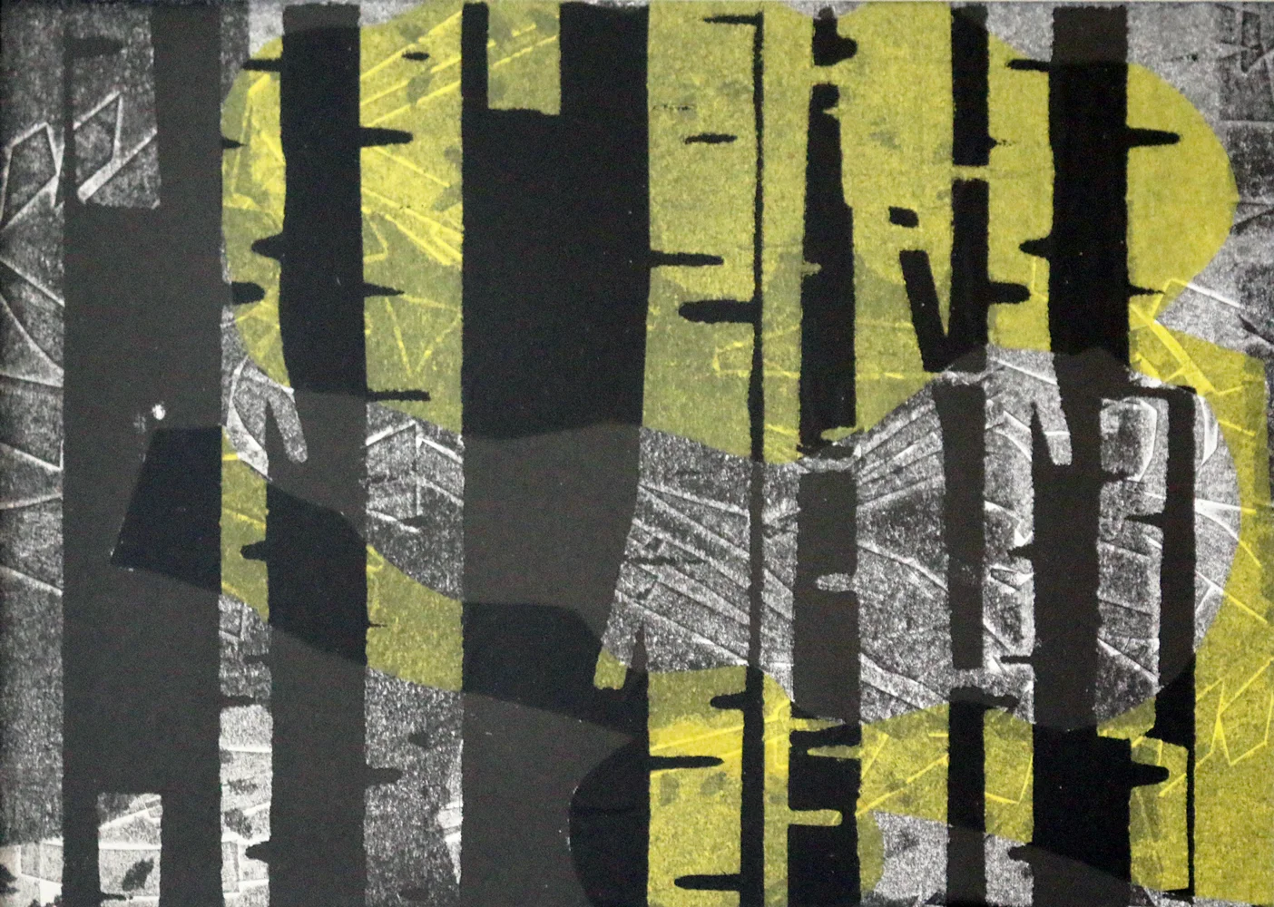 Suzie Ross Black Hill Monoprint & chine colle £120