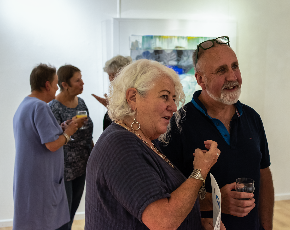 Lynne Crompton and Eamon Colman in conversation