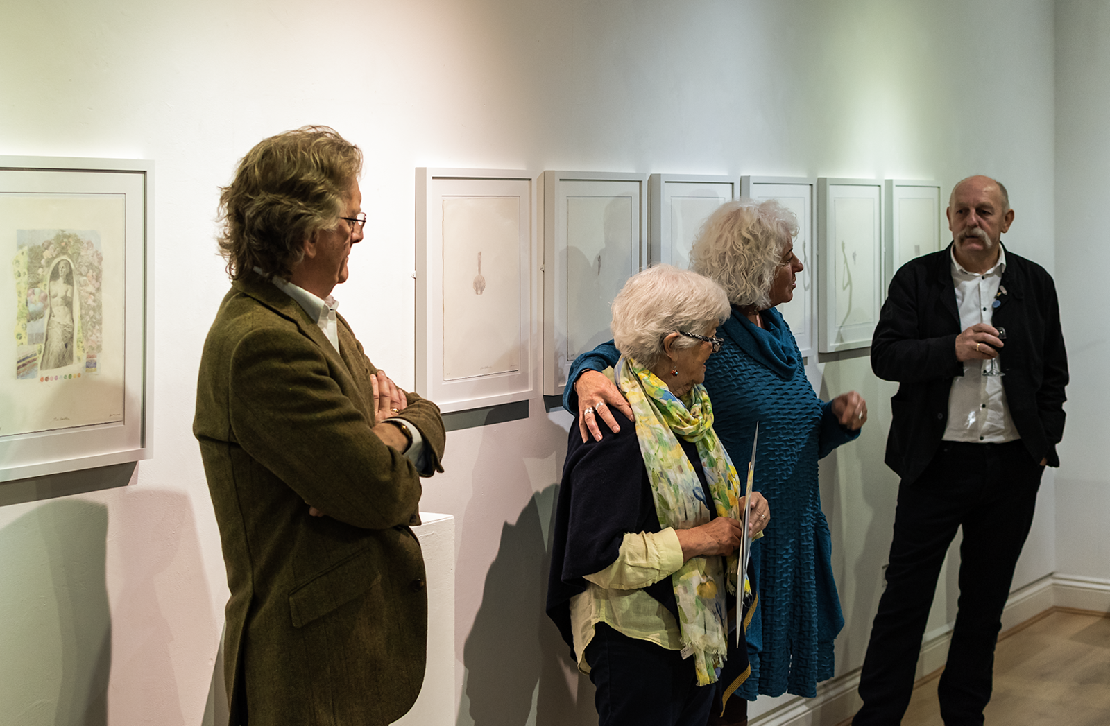 From left to right; Keith Bayliss, Carys Brown, Lynne Crompton, Roger Moss