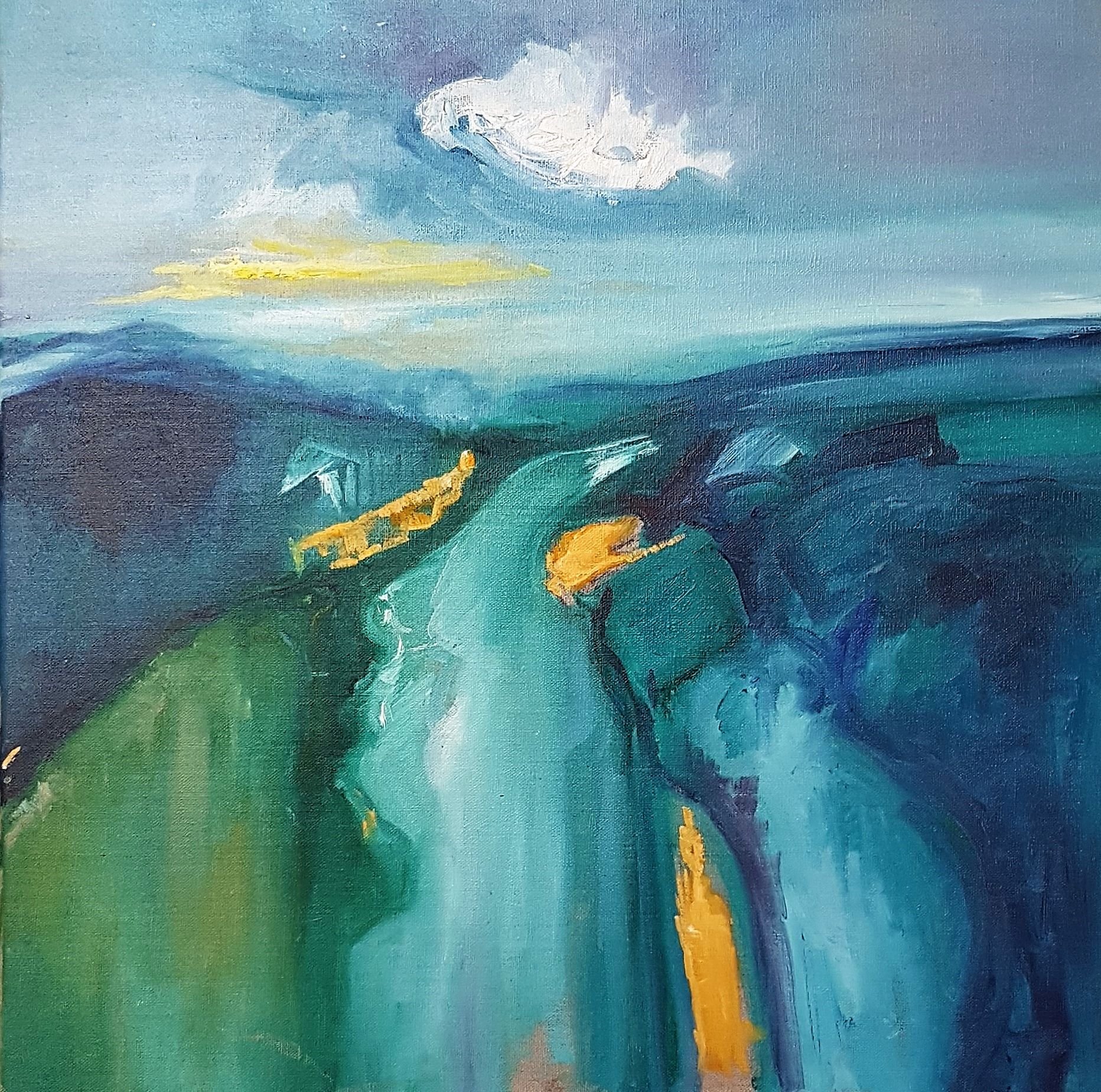 Coastal Path , oil on linen, 50 x 50 cm Kate Bell.jpg