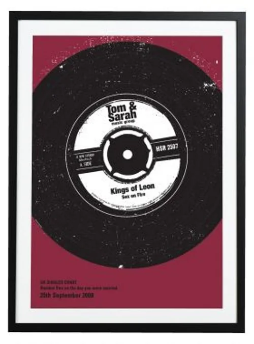 Personalised Number One Vinyl Print; Betsy Benn ; £35.00
