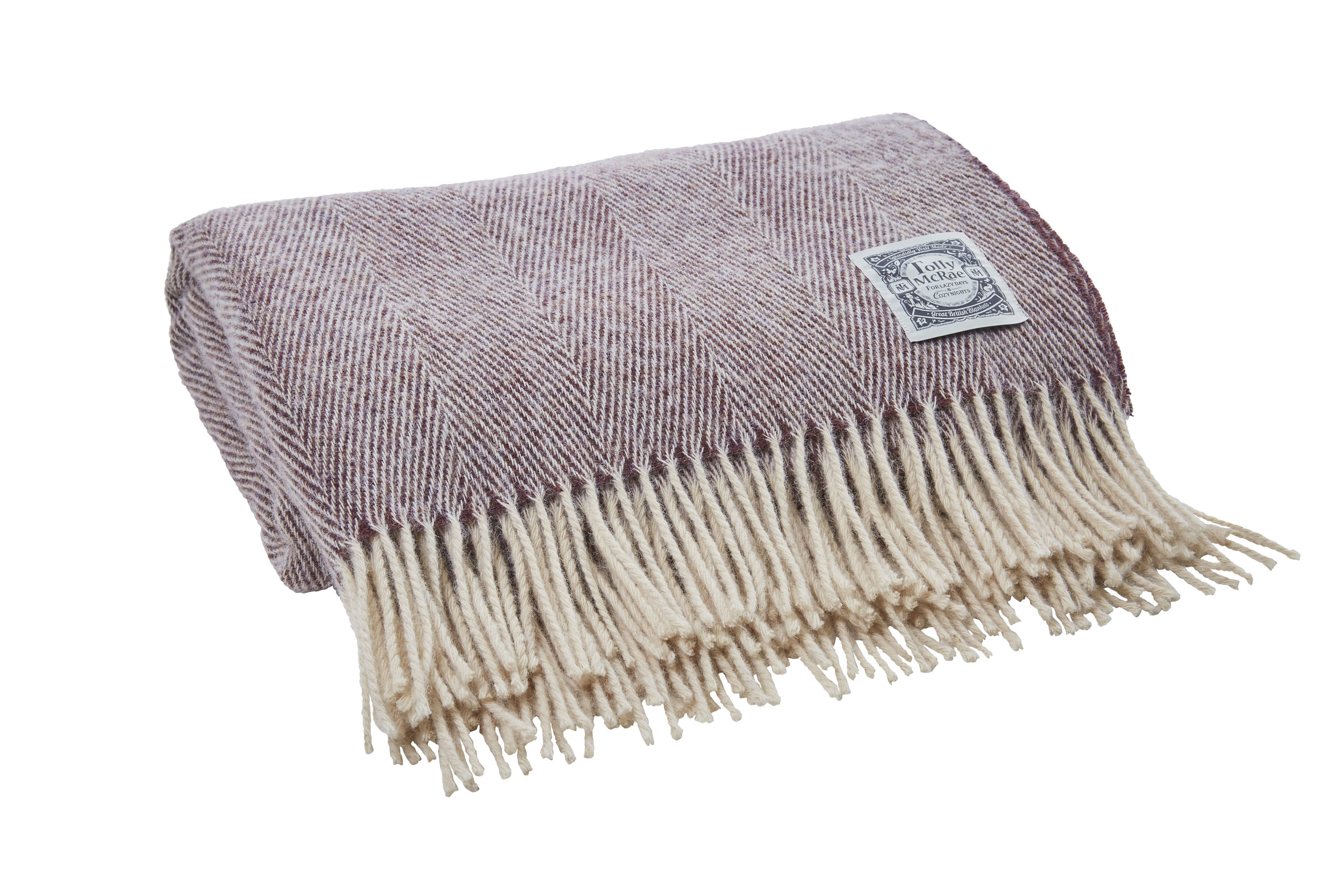 Essential Collection Throw in Damson Gin - Tolly McRae - £69.00