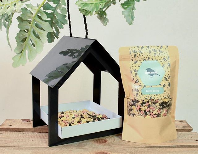 This is @boxwildhq Bird Feeder and Personalised Bird Seed Gift, perfect for Father&rsquo;s Day 💚🍃 Boxwild make a 50p donation from every box sold to various Wildlife Charities to support the wonderful work they do! 
#boxwild #nature #ecogifts #natu