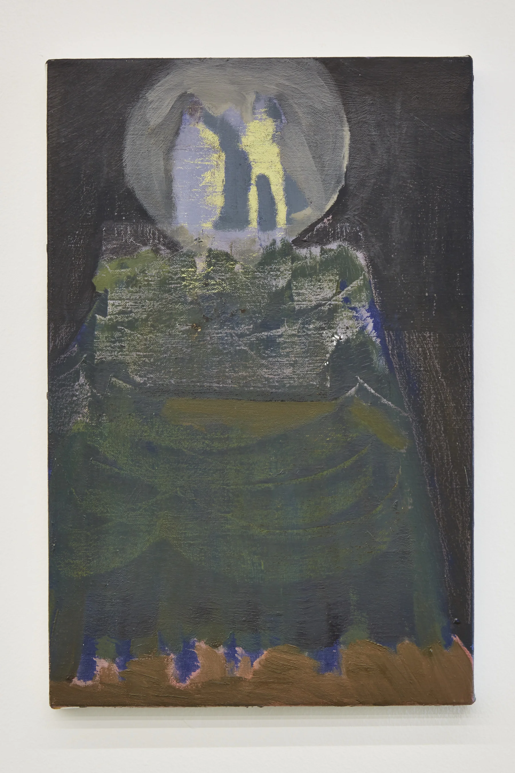   We Meet on the Waves of Trees,  2015  Oil on Canvas, 41 x 27 cm. 