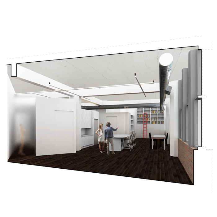 rendering of living room