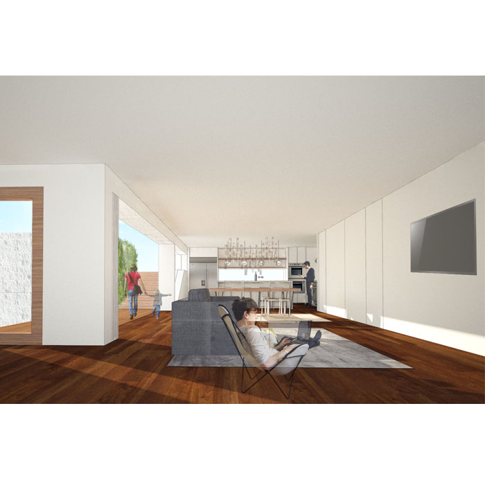 rendering of living space