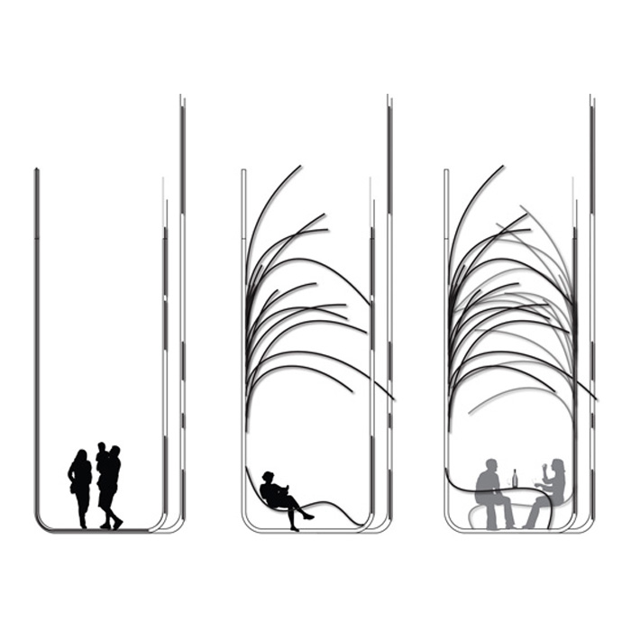 sections of sukkah in different positions 
