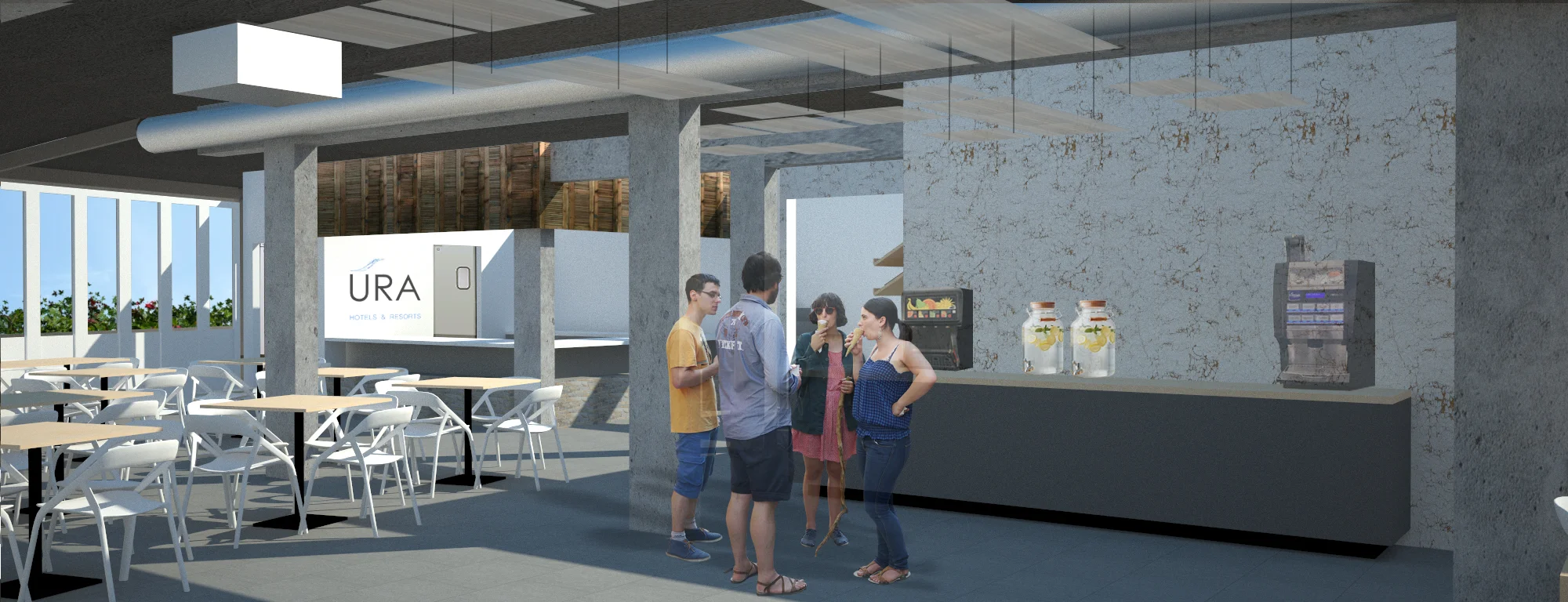 View of Show Cooking Gold Wallpaper.jpg
