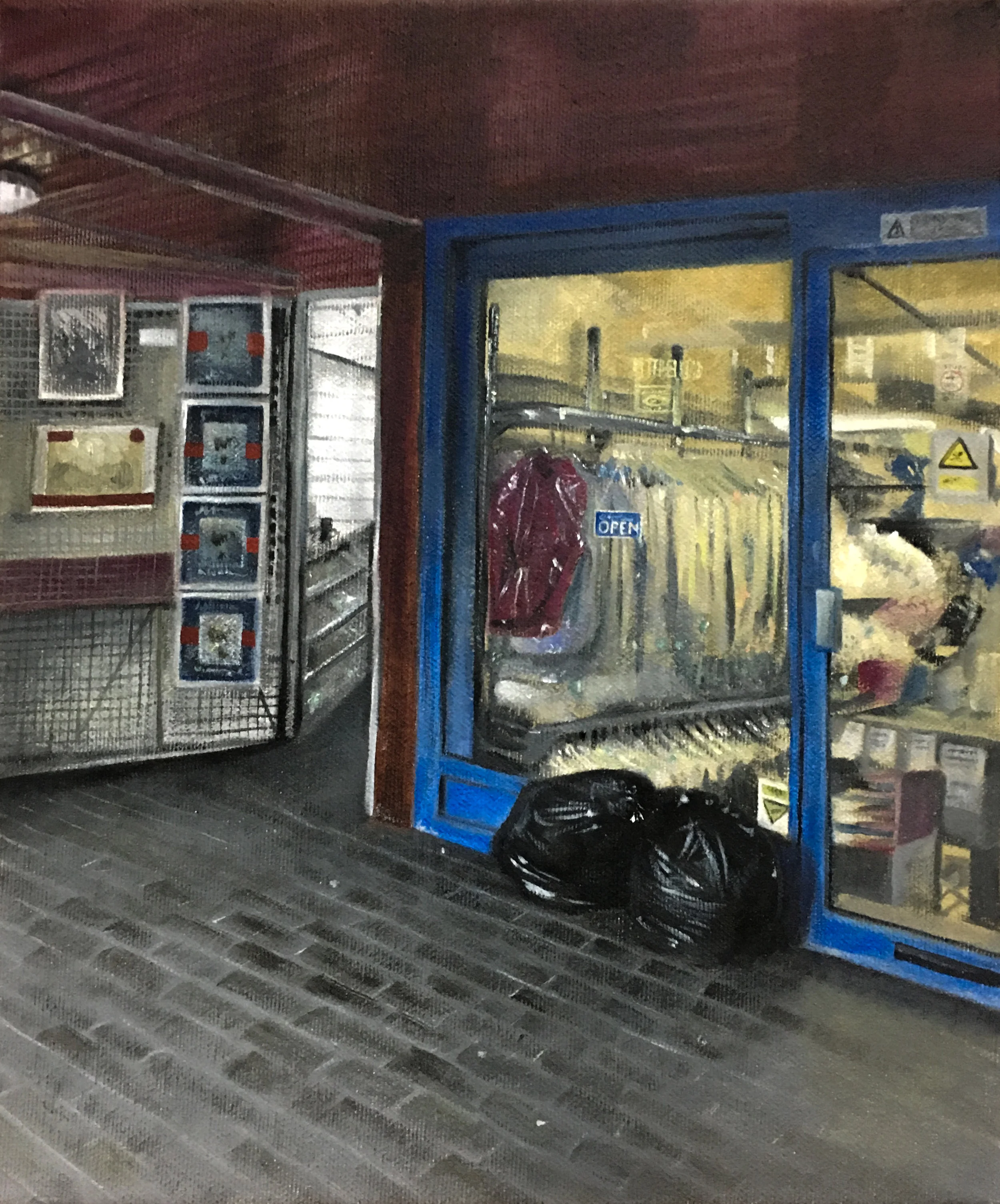 Marshall Street, Soho – oil on canvas 30 x 20cm