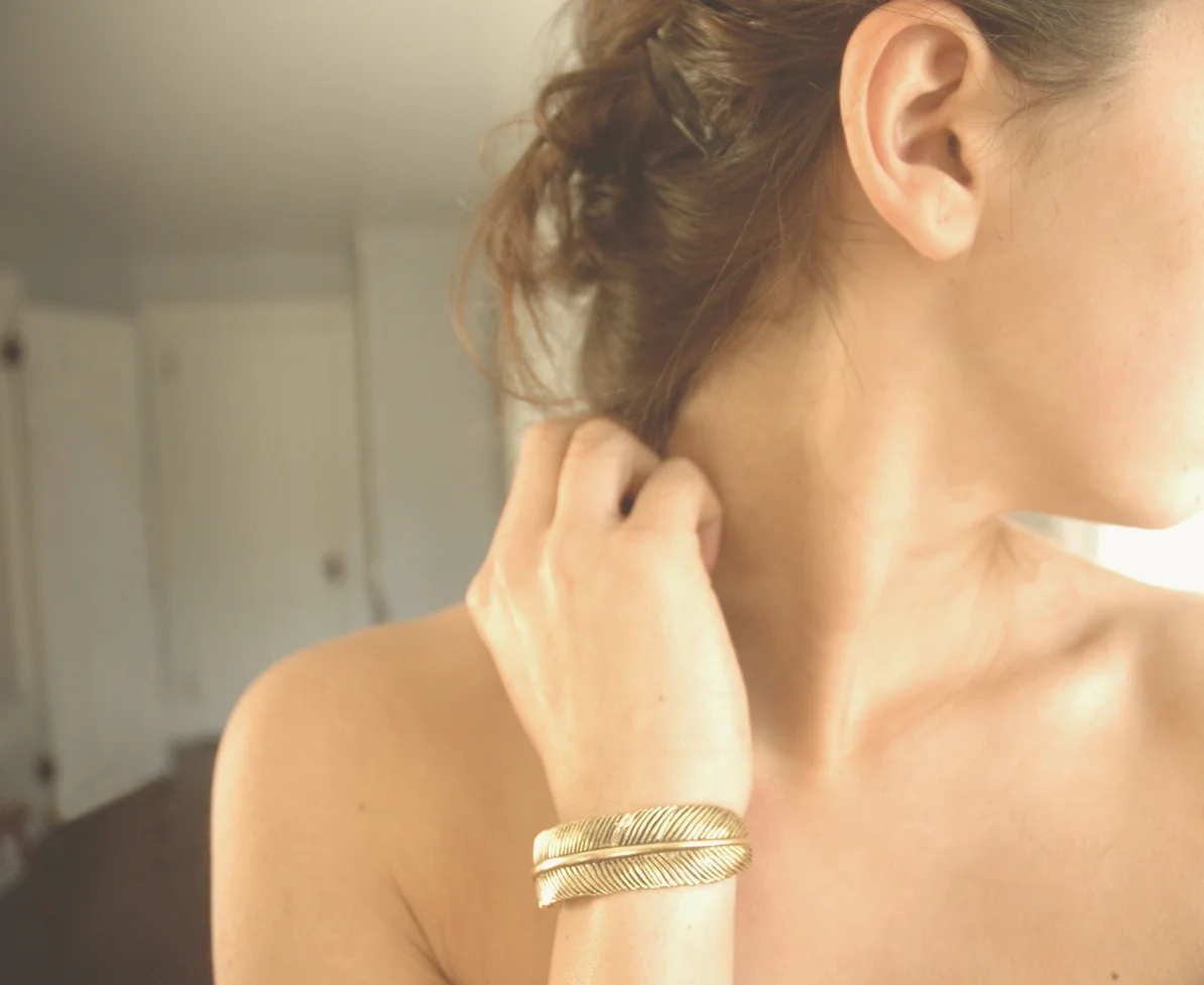 feather bracelet