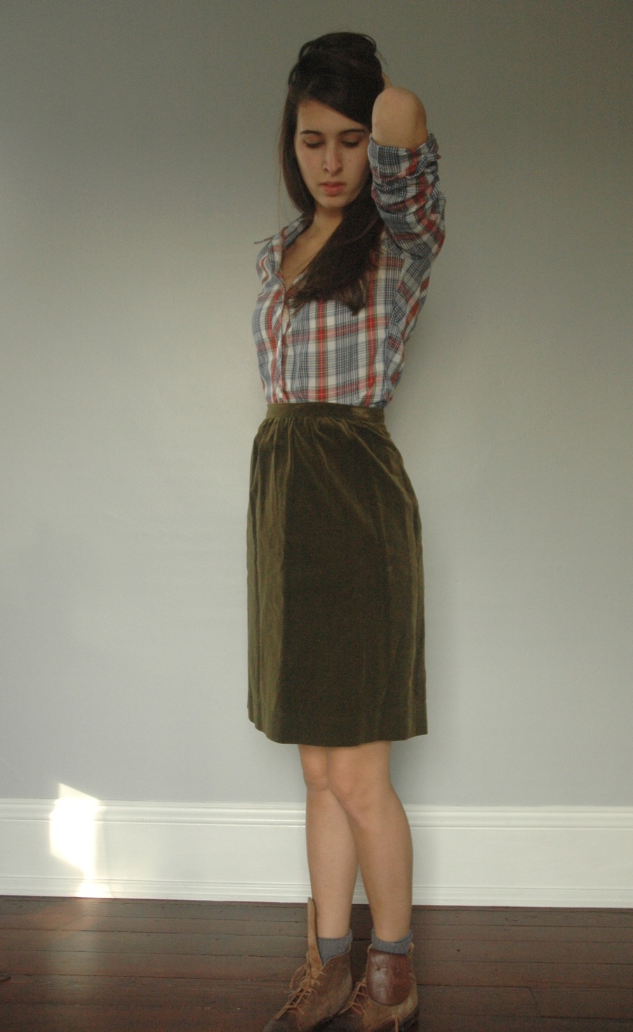 vintage straight skirt