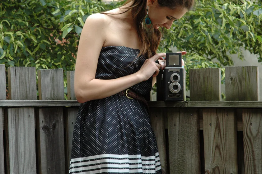 girl and camera