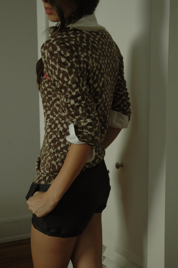 leopard print cardigan