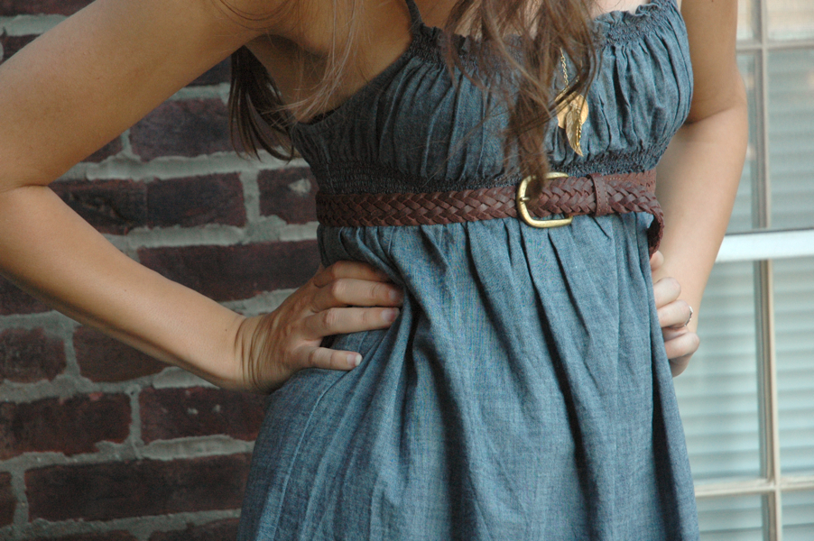 belted dress