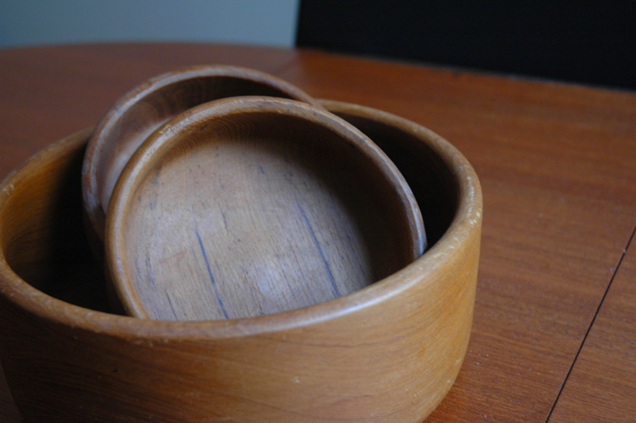 1970s wood bowls