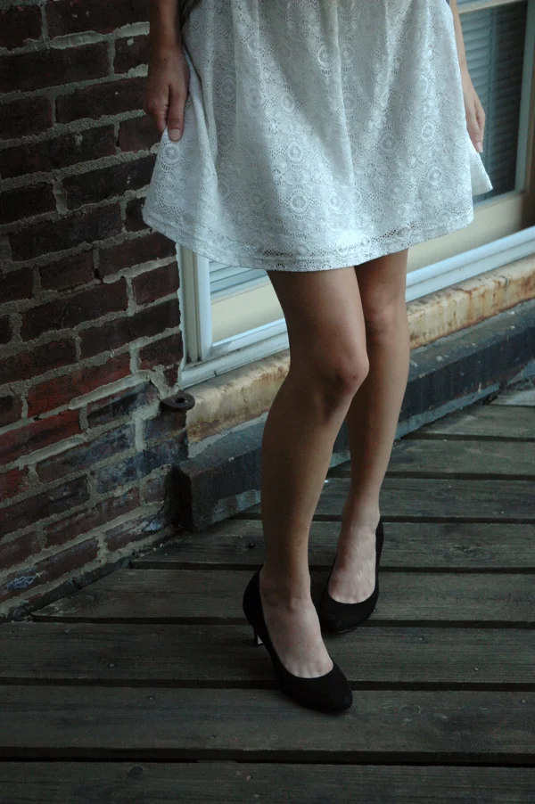 black suede kitten heels