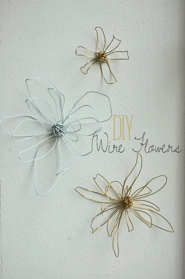 DIY wire flowers