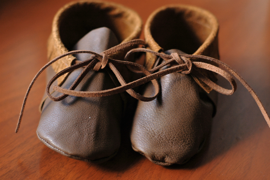 baby leather moccasins