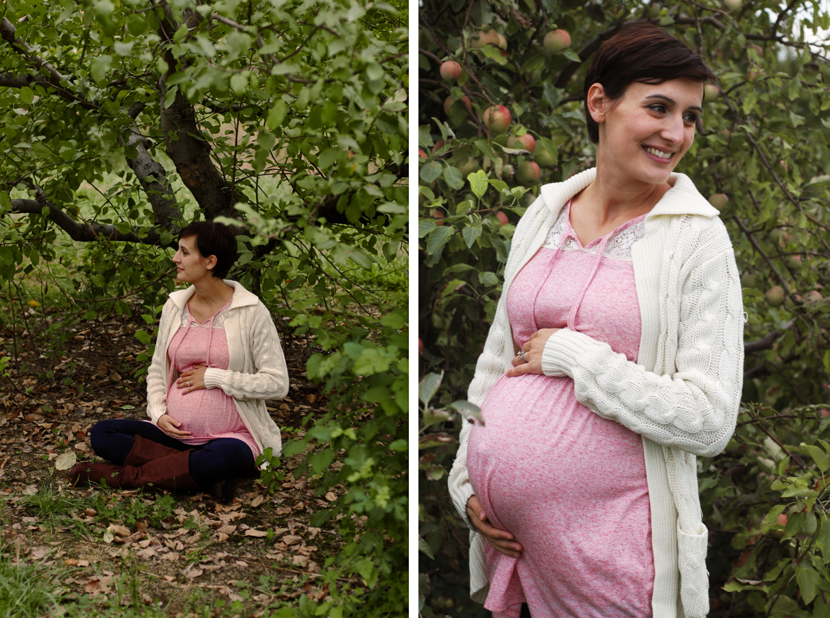maternity photo shoot orchard