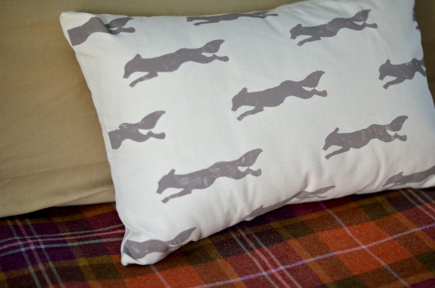 Fine and Feathered Fox Pillow Cover