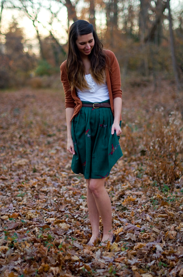 Styling a Patterned Skirt for Fall - 
