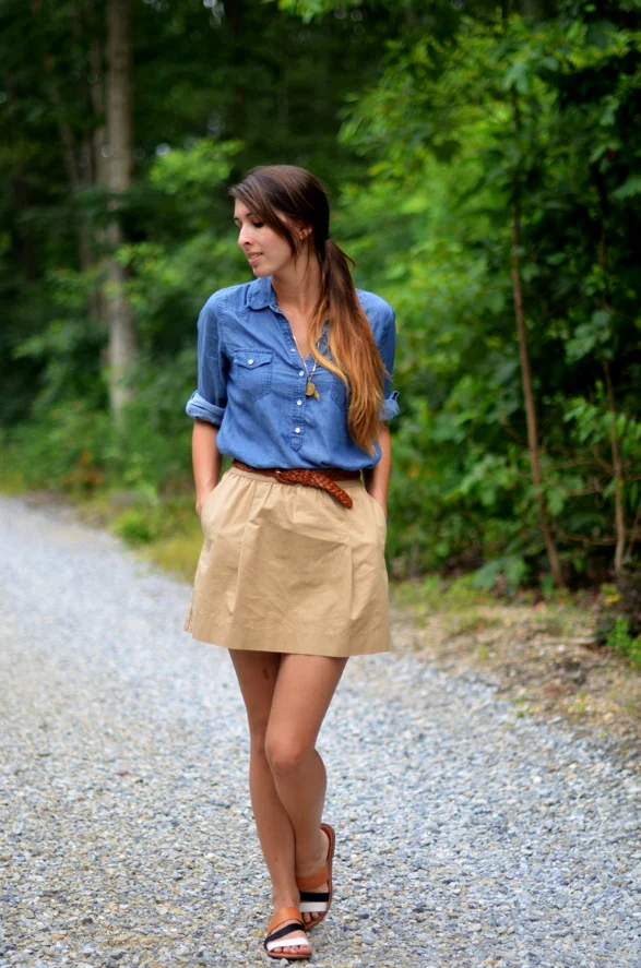 Fine and Feathered, style, denim, fall