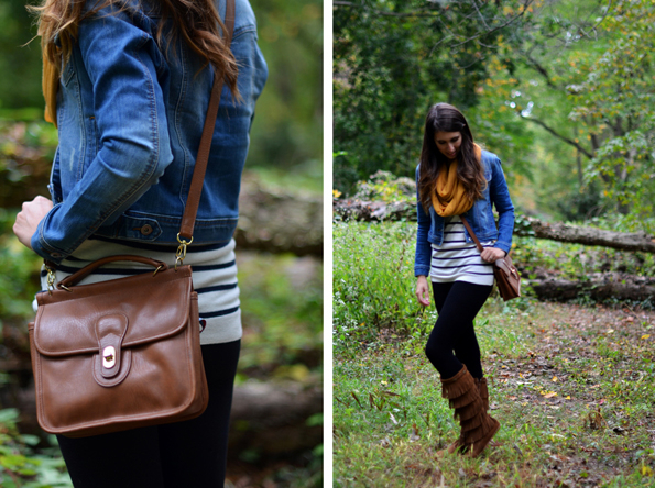 Fine and Feathered, style, denim, fall