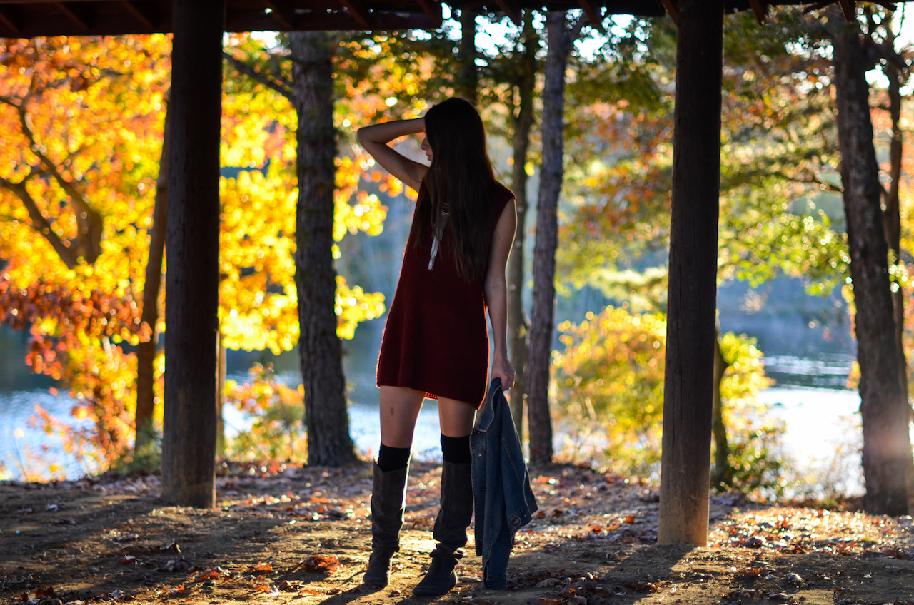 Fall Sweater Dress Outfit