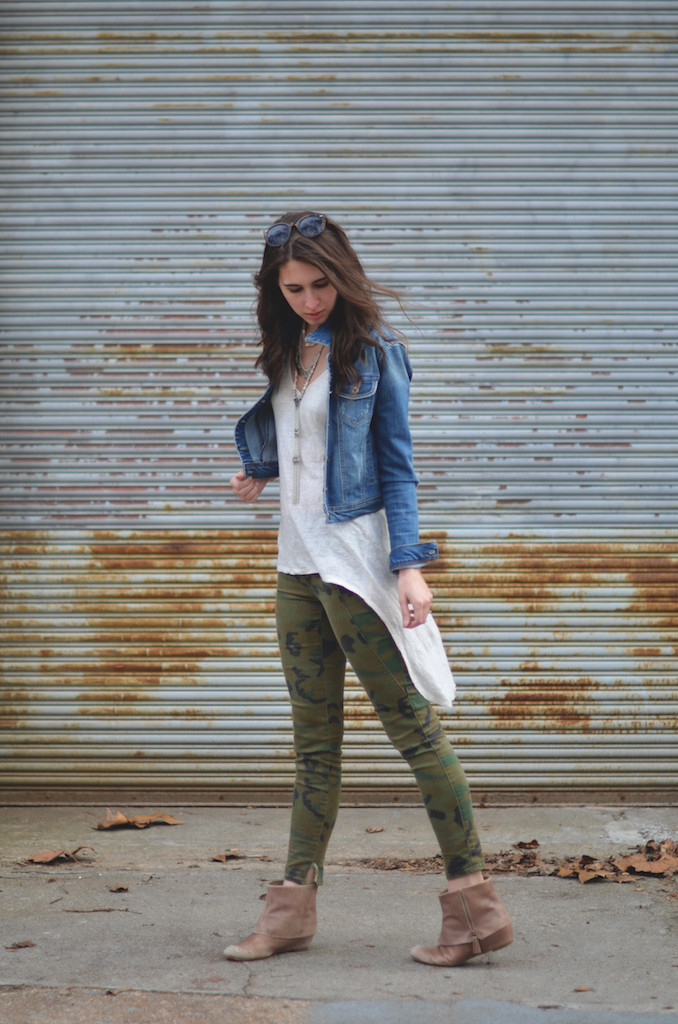 Camo Denim Womens Outfit