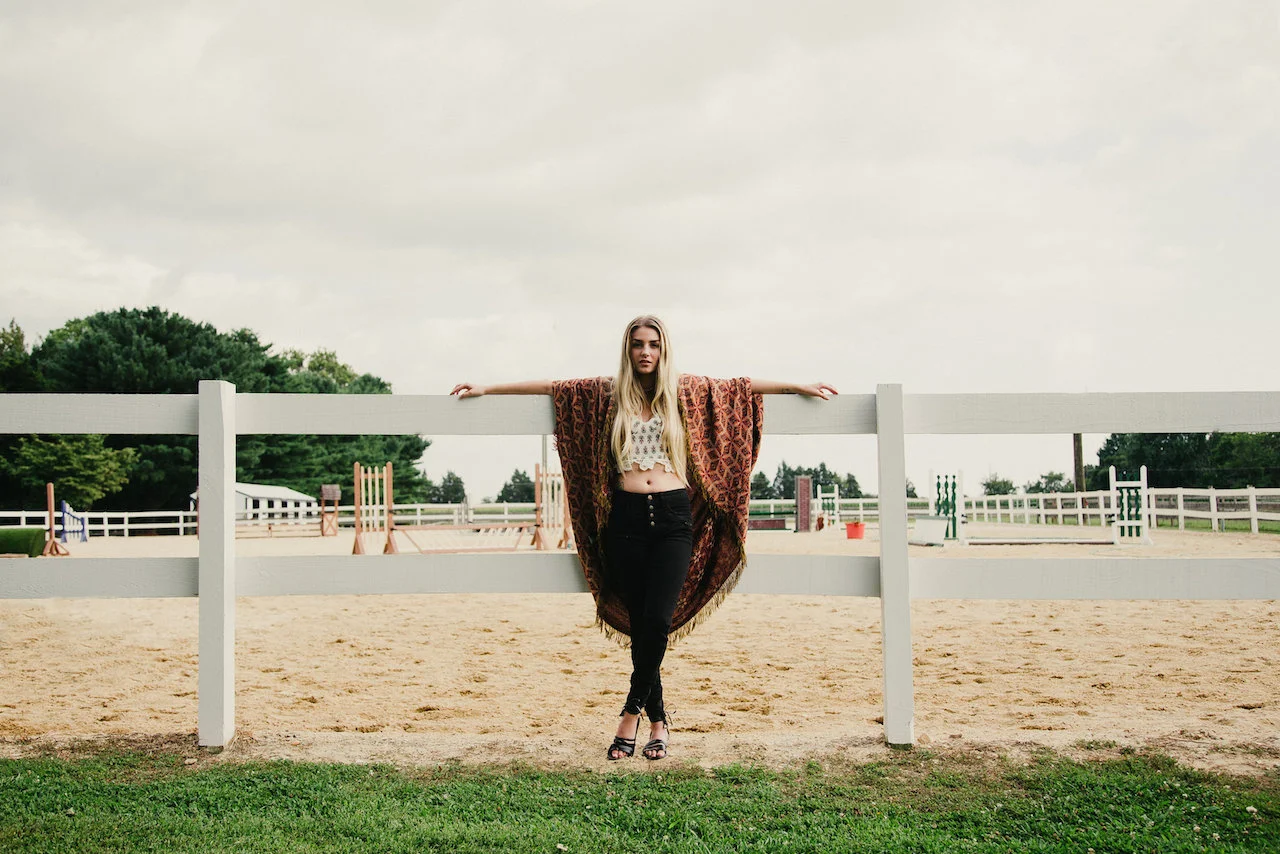 Maggie Emerick Free People Horse Photoshoot