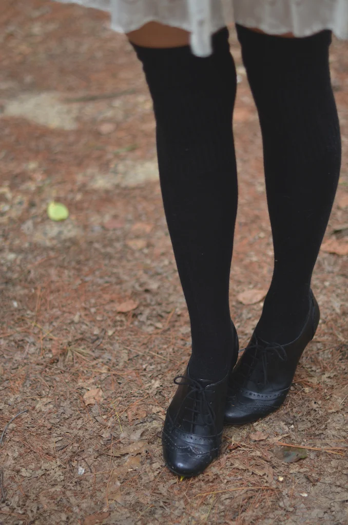 thigh high socks style