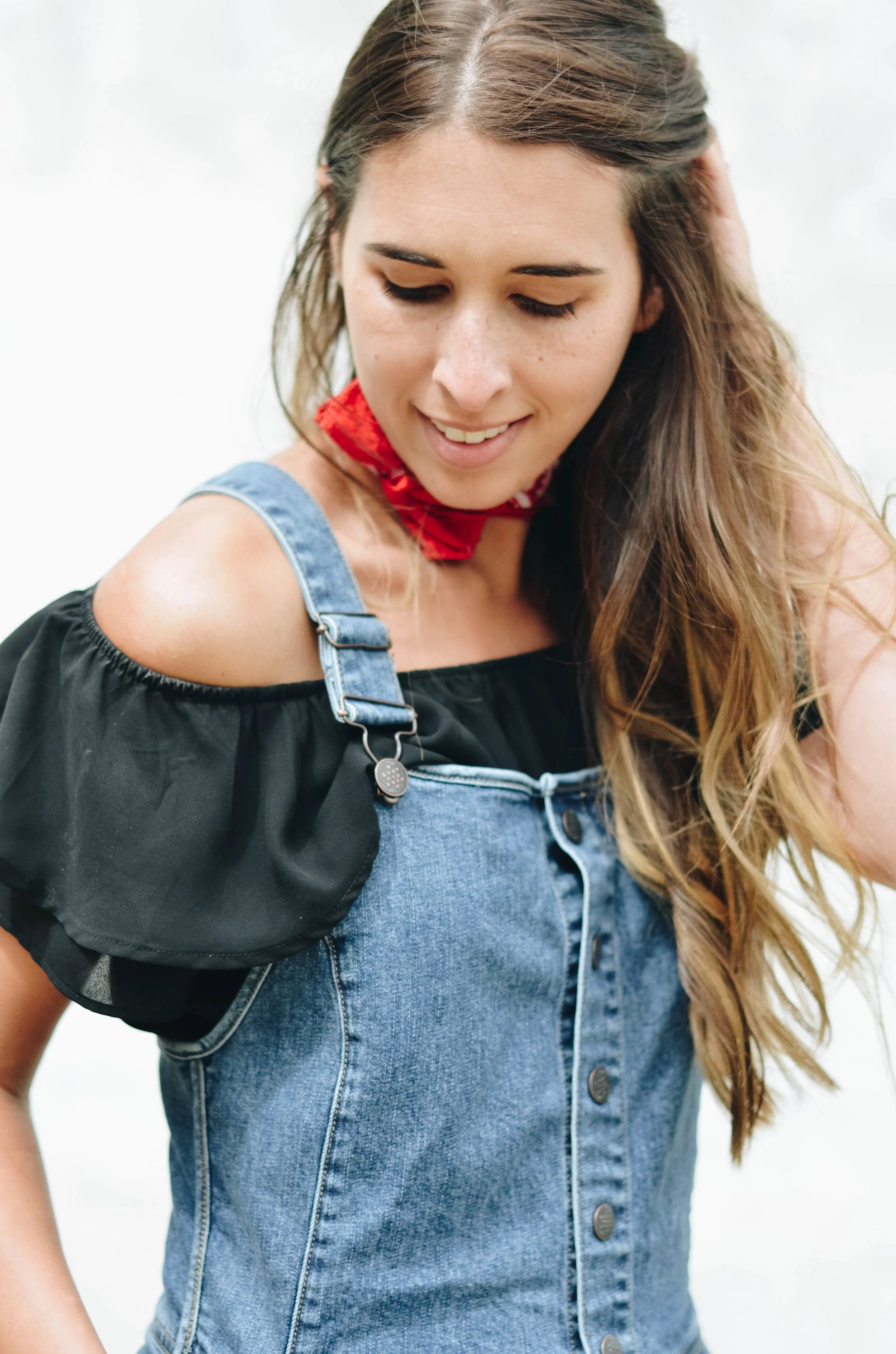 Shortalls Off the Shoulder Top Style