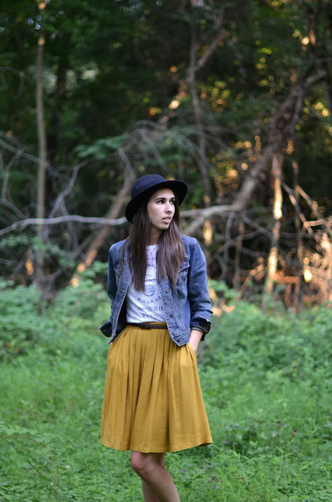 Fine and Feathered - Denim Jacket Styling