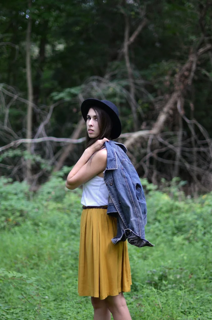 Fine and Feathered - Denim Jacket Styling