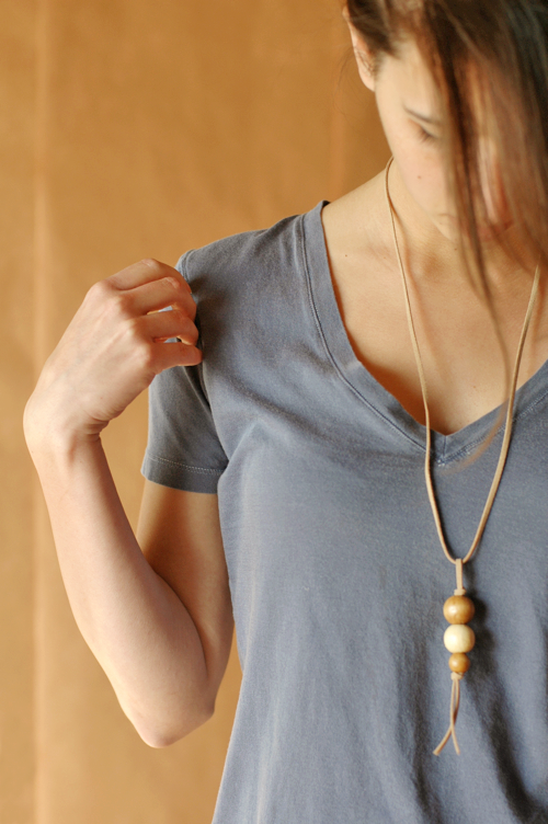 Fine and FEathered - Simple Bead Necklace