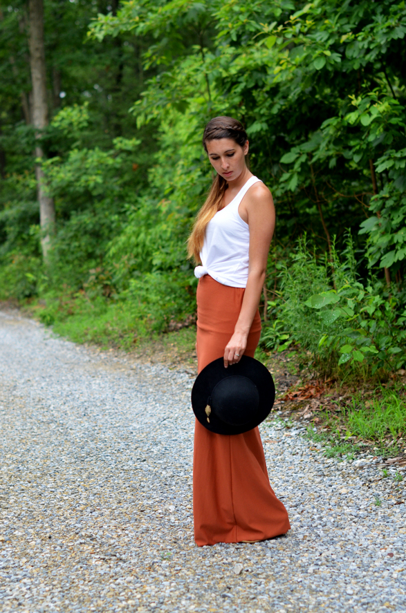 Fine and Feathered - Summer Maxi Skirt