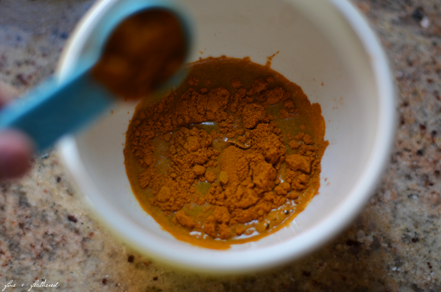 Fine and Feathered Tumeric Dye