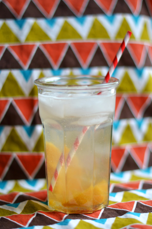 Fine and Feathered Peach Fizz