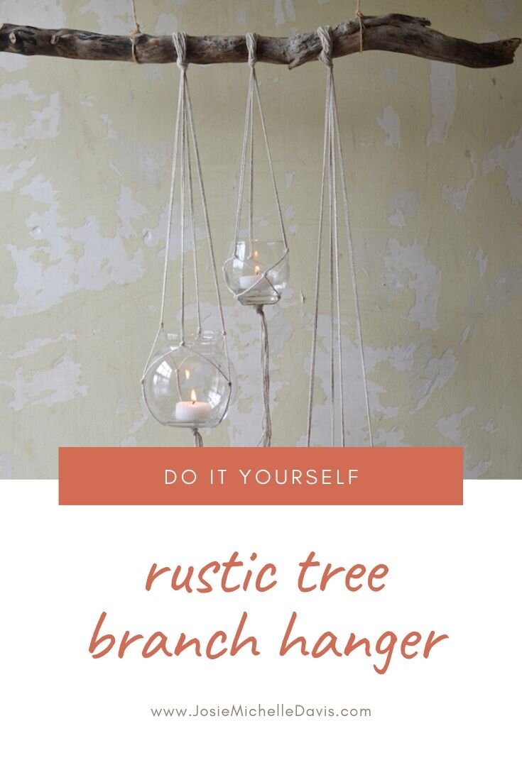 Tree Branch Hanger DIY - Josie Davis Blog