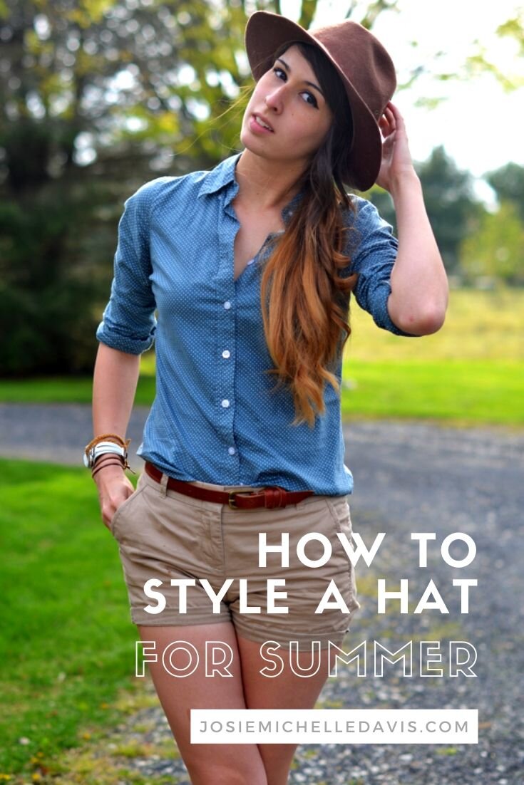 How to Style a Hat For Summer - Josie Davis Blog